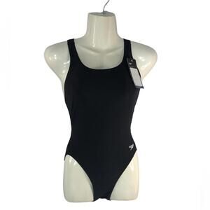 Speedo Women’s One Piece Racerback Black Power Flex Competition Athletic